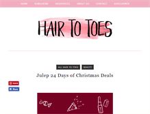 Tablet Screenshot of hairtotoes.com
